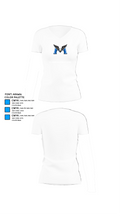 R.E. Mountain Secondary School 55892103 Women's Short Sleeve V-neck Shirt - 18