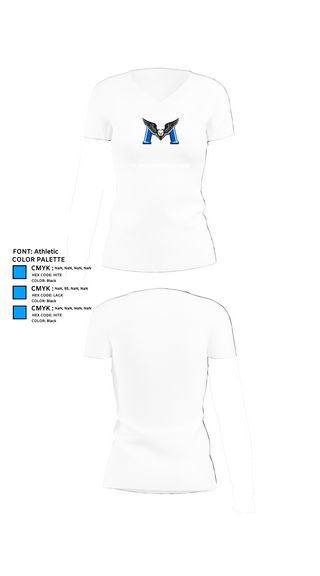 Womens Short Sleeve Vneck Shirt, R.E. Mountain Secondary School, Spirit Store, Teamtime, Team time, sublimation, custom sports apparel, team uniforms, spirit wear, spiritwear, sports uniforms, custom shirts, team store, custom team store, fundraiser sports, apparel fundraiser