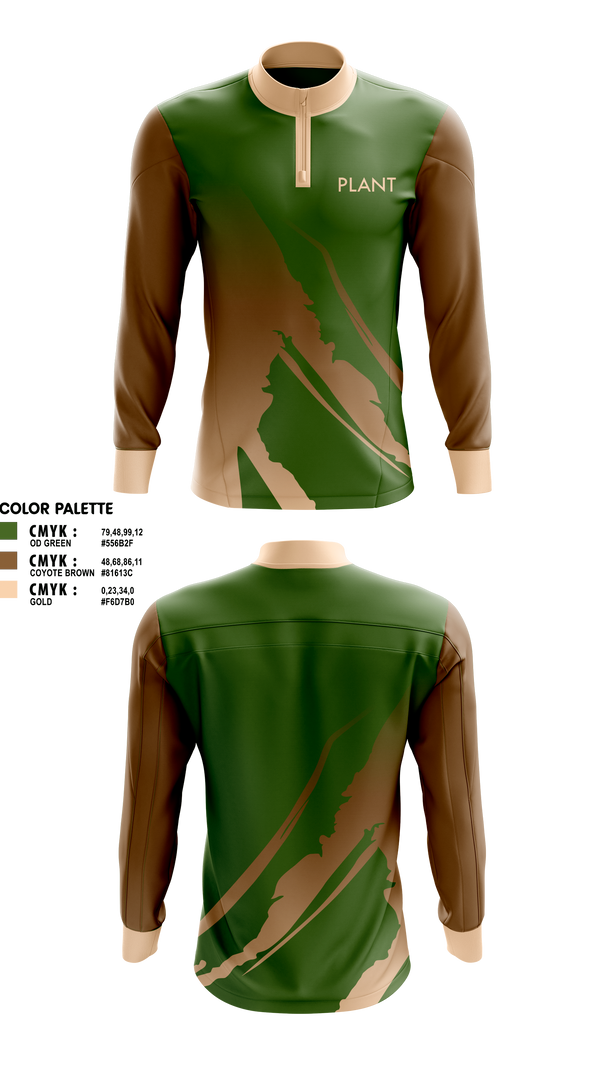 Quarter Zip Jacket, Plant, Wrestling, Teamtime, Team time, sublimation, custom sports apparel, team uniforms, spirit wear, spiritwear, sports uniforms, custom shirts, team store, custom team store, fundraiser sports, apparel fundraiser