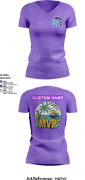 MVP Cruise 2025 37485566 Women's Short Sleeve V-neck Shirt - 3
