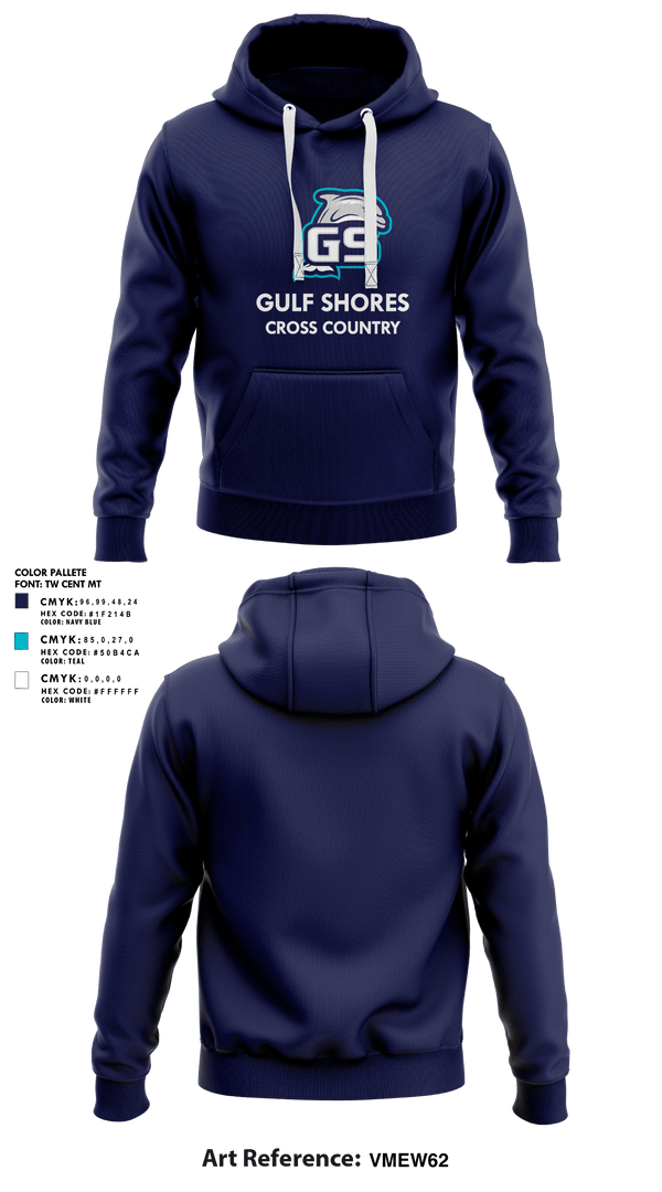 Hoodie, Gulf Shores High School Cross Country, Cross Country, Teamtime, Team time, sublimation, custom sports apparel, team uniforms, spirit wear, spiritwear, sports uniforms, custom shirts, team store, custom team store, fundraiser sports, apparel fundraiser