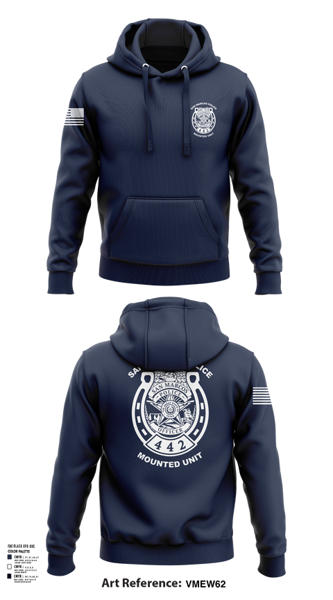 Hoodie, San Marcos Police Mounted Unit, , Teamtime, Team time, sublimation, custom sports apparel, team uniforms, spirit wear, spiritwear, sports uniforms, custom shirts, team store, custom team store, fundraiser sports, apparel fundraiser