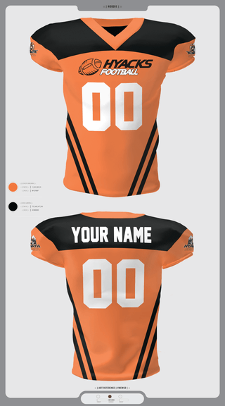 Football Jersey, Hyacks Football, Football, Teamtime, Team time, sublimation, custom sports apparel, team uniforms, spirit wear, spiritwear, sports uniforms, custom shirts, team store, custom team store, fundraiser sports, apparel fundraiser