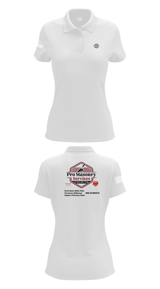 Womens Short Sleeve Performance Polo, Pro Masonry Services LLC, , Teamtime, Team time, sublimation, custom sports apparel, team uniforms, spirit wear, spiritwear, sports uniforms, custom shirts, team store, custom team store, fundraiser sports, apparel fundraiser