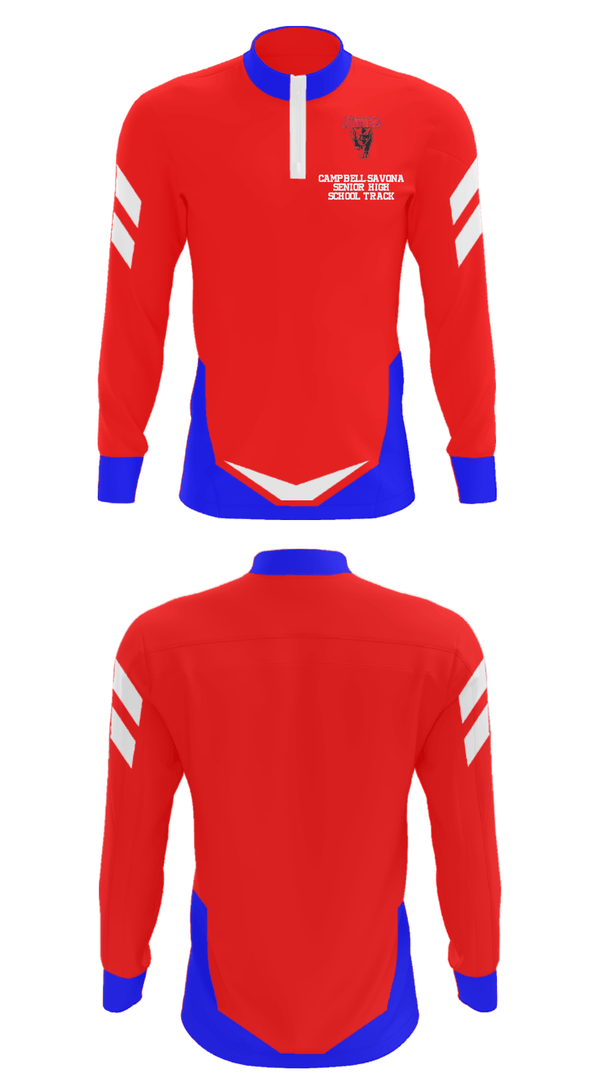 Quarter Zip Jacket, Campbell-Savona Senior High School Track, Track & Field, Teamtime, Team time, sublimation, custom sports apparel, team uniforms, spirit wear, spiritwear, sports uniforms, custom shirts, team store, custom team store, fundraiser sports, apparel fundraiser