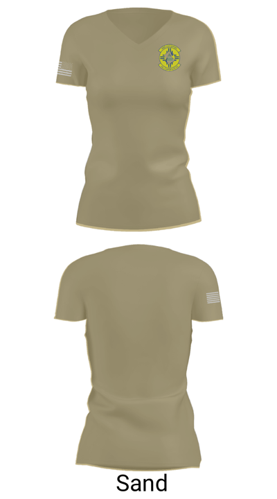 49 COMPTROLLER SQUADRON 45789639 Women's Short Sleeve V-neck Shirt - 88