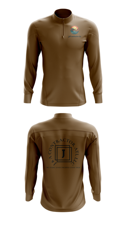 J & A CONTRACTOR ATL LLC 12629830 Quarter Zip Jacket - 41
