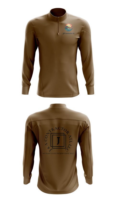 Quarter Zip Jacket, J & A CONTRACTOR ATL LLC, , Teamtime, Team time, sublimation, custom sports apparel, team uniforms, spirit wear, spiritwear, sports uniforms, custom shirts, team store, custom team store, fundraiser sports, apparel fundraiser