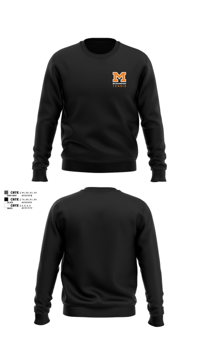 Girls Tennis McDonogh School 72297227 Crew Neck Sweatshirt - 1