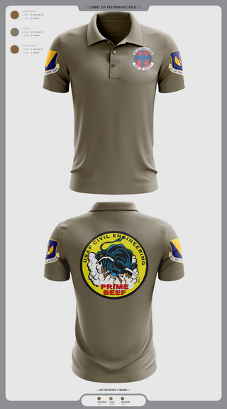 Short Sleeve Performance Polo, 786th CES, Air Force, Teamtime, Team time, sublimation, custom sports apparel, team uniforms, spirit wear, spiritwear, sports uniforms, custom shirts, team store, custom team store, fundraiser sports, apparel fundraiser