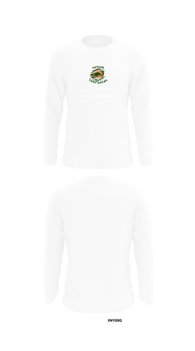 Taylor High School Basketball 61945648 Long Sleeve Performance Shirt 8