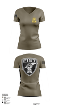 1-200 Infantry 56519387 Women's Short Sleeve V-neck Shirt - 124