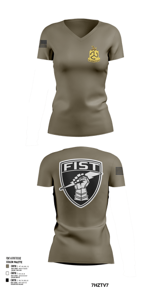Womens Short Sleeve Vneck Shirt, 1-200 Infantry, National Guard, Teamtime, Team time, sublimation, custom sports apparel, team uniforms, spirit wear, spiritwear, sports uniforms, custom shirts, team store, custom team store, fundraiser sports, apparel fundraiser