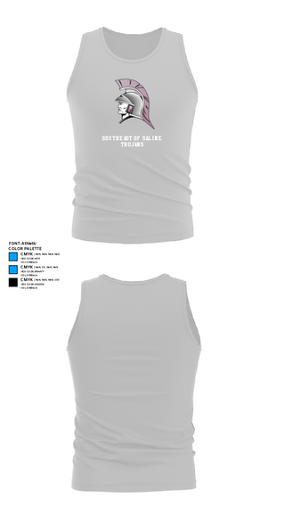 Tank Top, Southeast of Saline Trojans, Cross Country, Teamtime, Team time, sublimation, custom sports apparel, team uniforms, spirit wear, spiritwear, sports uniforms, custom shirts, team store, custom team store, fundraiser sports, apparel fundraiser