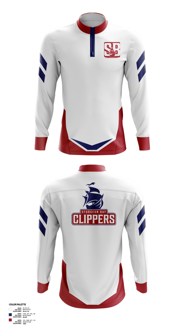 Quarter Zip Jacket, Sturgeon Bay High School Band, Spirit Store, Teamtime, Team time, sublimation, custom sports apparel, team uniforms, spirit wear, spiritwear, sports uniforms, custom shirts, team store, custom team store, fundraiser sports, apparel fundraiser