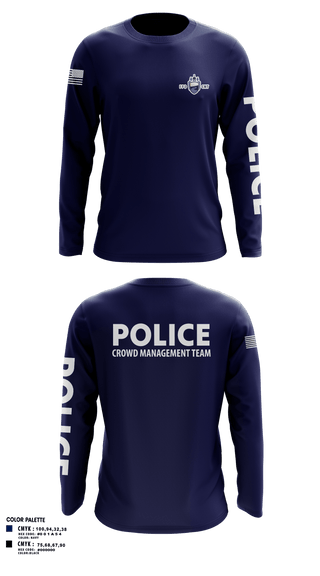 Long Sleeve Performance Shirt, Fargo PD CMT, Police, Teamtime, Team time, sublimation, custom sports apparel, team uniforms, spirit wear, spiritwear, sports uniforms, custom shirts, team store, custom team store, fundraiser sports, apparel fundraiser