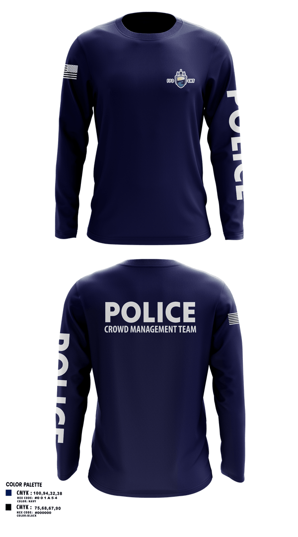 Long Sleeve Performance Shirt, Fargo PD CMT, Police, Teamtime, Team time, sublimation, custom sports apparel, team uniforms, spirit wear, spiritwear, sports uniforms, custom shirts, team store, custom team store, fundraiser sports, apparel fundraiser