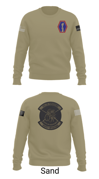 Crew Neck Sweatshirt, 100th Battalion 442nd Infantry Delta dragons, Army, Teamtime, Team time, sublimation, custom sports apparel, team uniforms, spirit wear, spiritwear, sports uniforms, custom shirts, team store, custom team store, fundraiser sports, apparel fundraiser