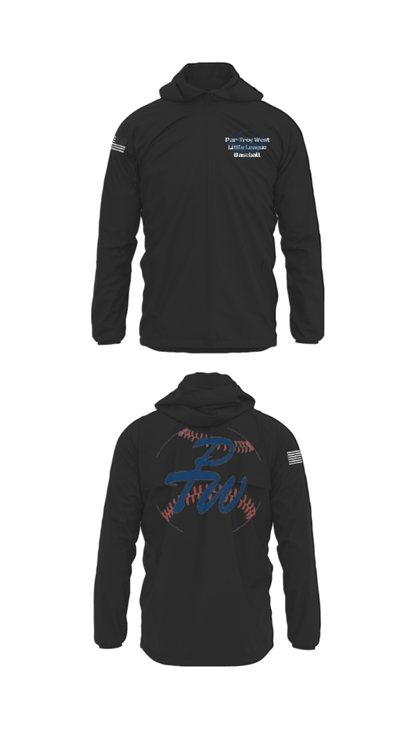Windbreaker, Par-Troy West Little League Baseball, Baseball, Teamtime, Team time, sublimation, custom sports apparel, team uniforms, spirit wear, spiritwear, sports uniforms, custom shirts, team store, custom team store, fundraiser sports, apparel fundraiser
