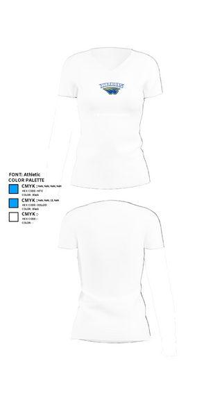 Womens Short Sleeve Vneck Shirt, Rice Lake High School Golf, Golf, Teamtime, Team time, sublimation, custom sports apparel, team uniforms, spirit wear, spiritwear, sports uniforms, custom shirts, team store, custom team store, fundraiser sports, apparel fundraiser