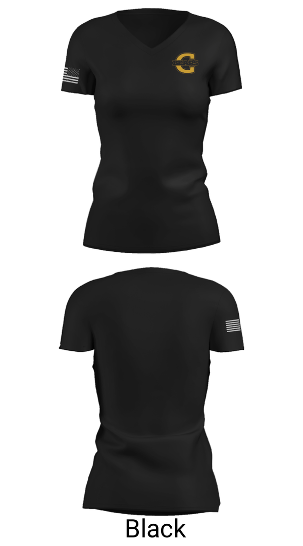 Womens Short Sleeve Vneck Shirt, Evansville Central High School Cheer, Cheer, Teamtime, Team time, sublimation, custom sports apparel, team uniforms, spirit wear, spiritwear, sports uniforms, custom shirts, team store, custom team store, fundraiser sports, apparel fundraiser