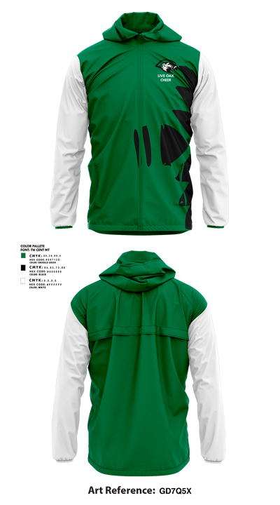 Live Oak Classical School Cheer 77576853 Windbreaker - 1