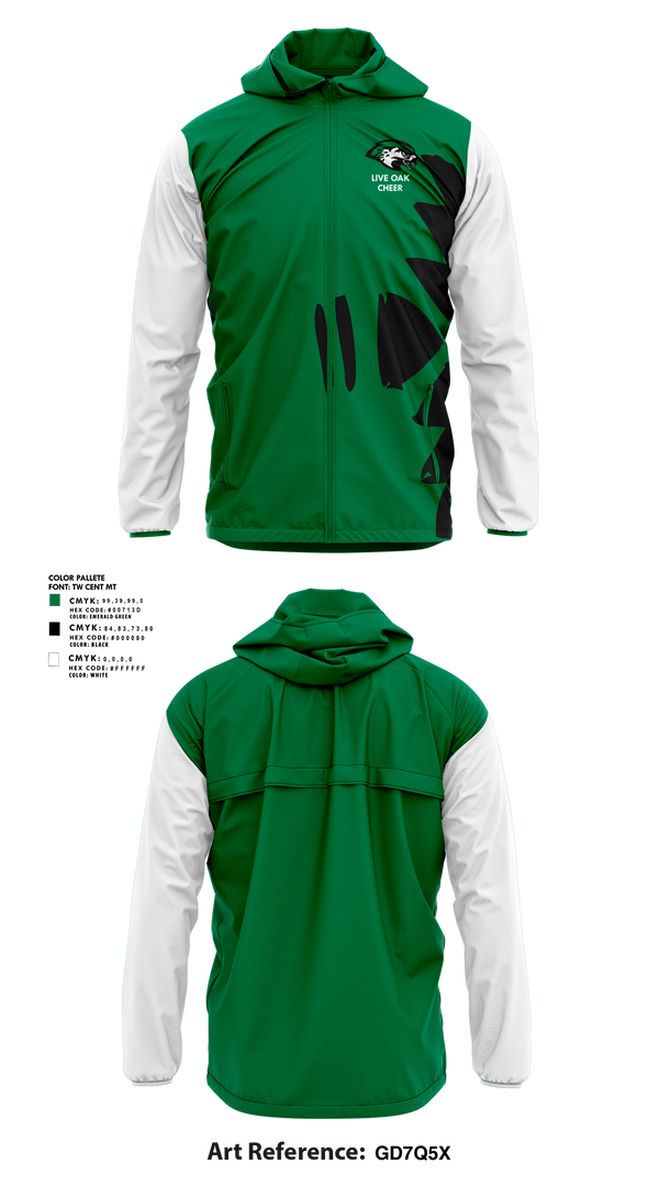 Windbreaker, Live Oak Classical School Cheer, Cheer, Teamtime, Team time, sublimation, custom sports apparel, team uniforms, spirit wear, spiritwear, sports uniforms, custom shirts, team store, custom team store, fundraiser sports, apparel fundraiser