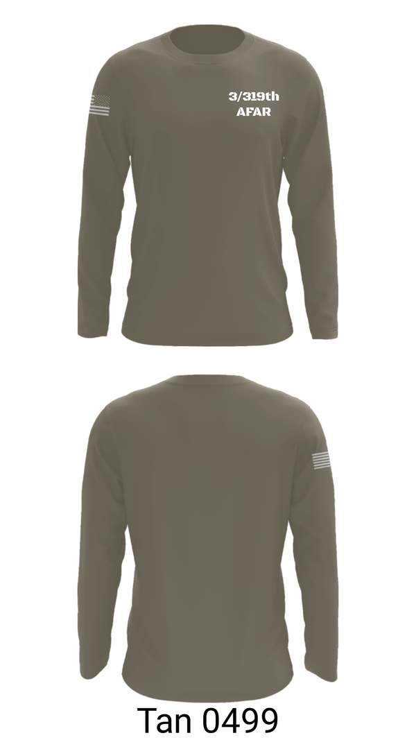 Long Sleeve Performance Shirt, 3/319th AFAR, Army, Teamtime, Team time, sublimation, custom sports apparel, team uniforms, spirit wear, spiritwear, sports uniforms, custom shirts, team store, custom team store, fundraiser sports, apparel fundraiser