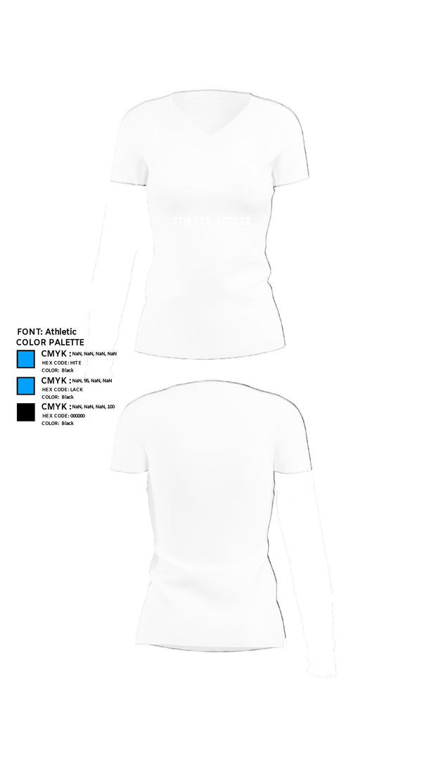 Women's Short Sleeve Vneck Shirt, Simple soccer, Men's Soccer, Teamtime, Team time, sublimation, custom sports apparel, team uniforms, spirit wear, spiritwear, sports uniforms, custom shirts, team store, custom team store, fundraiser sports, apparel fundraiser