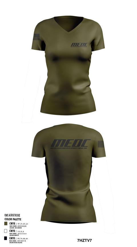 Womens Short Sleeve Vneck Shirt, MEDC, , Teamtime, Team time, sublimation, custom sports apparel, team uniforms, spirit wear, spiritwear, sports uniforms, custom shirts, team store, custom team store, fundraiser sports, apparel fundraiser