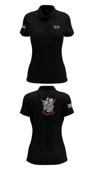 Women's Short Sleeve Performance Polo, Dirty Deuce, , Teamtime, Team time, sublimation, custom sports apparel, team uniforms, spirit wear, spiritwear, sports uniforms, custom shirts, team store, custom team store, fundraiser sports, apparel fundraiser