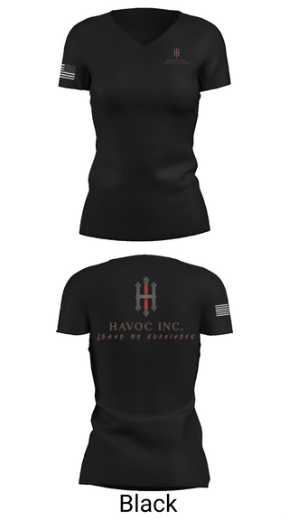 Womens Short Sleeve Vneck Shirt, HAVOC INC, , Teamtime, Team time, sublimation, custom sports apparel, team uniforms, spirit wear, spiritwear, sports uniforms, custom shirts, team store, custom team store, fundraiser sports, apparel fundraiser