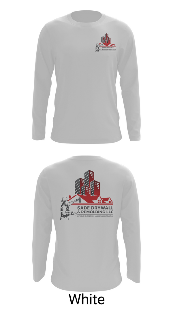 Long Sleeve Performance Shirt, Sadedrywall & remolding llc, , Teamtime, Team time, sublimation, custom sports apparel, team uniforms, spirit wear, spiritwear, sports uniforms, custom shirts, team store, custom team store, fundraiser sports, apparel fundraiser