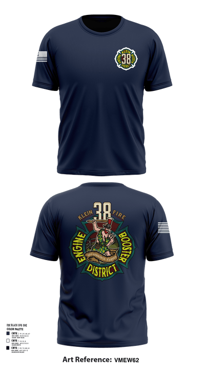 Klein Fire 38 11019570 Short Sleeve Performance Shirt - 158