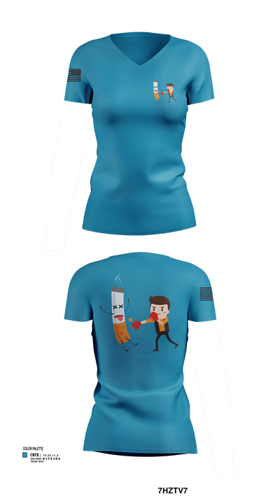 La droga niños 95132385 Women's Short Sleeve V-neck Shirt - 122