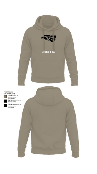 Hoodie, 578th A Co, National Guard, Teamtime, Team time, sublimation, custom sports apparel, team uniforms, spirit wear, spiritwear, sports uniforms, custom shirts, team store, custom team store, fundraiser sports, apparel fundraiser