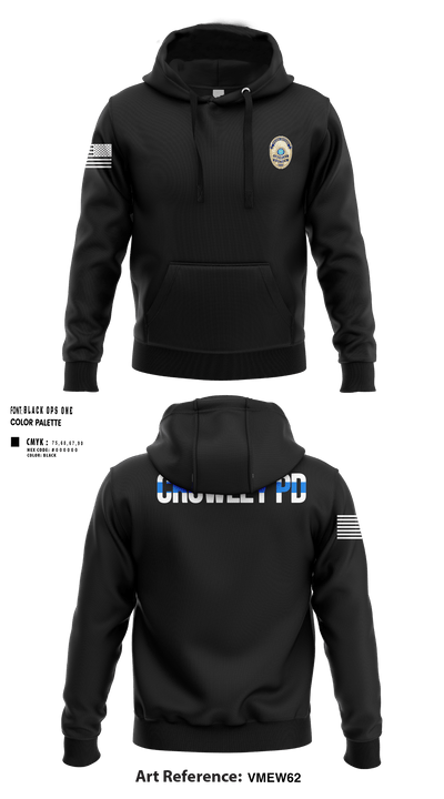 Crowley Police Department 8097883 Hoodie - 288