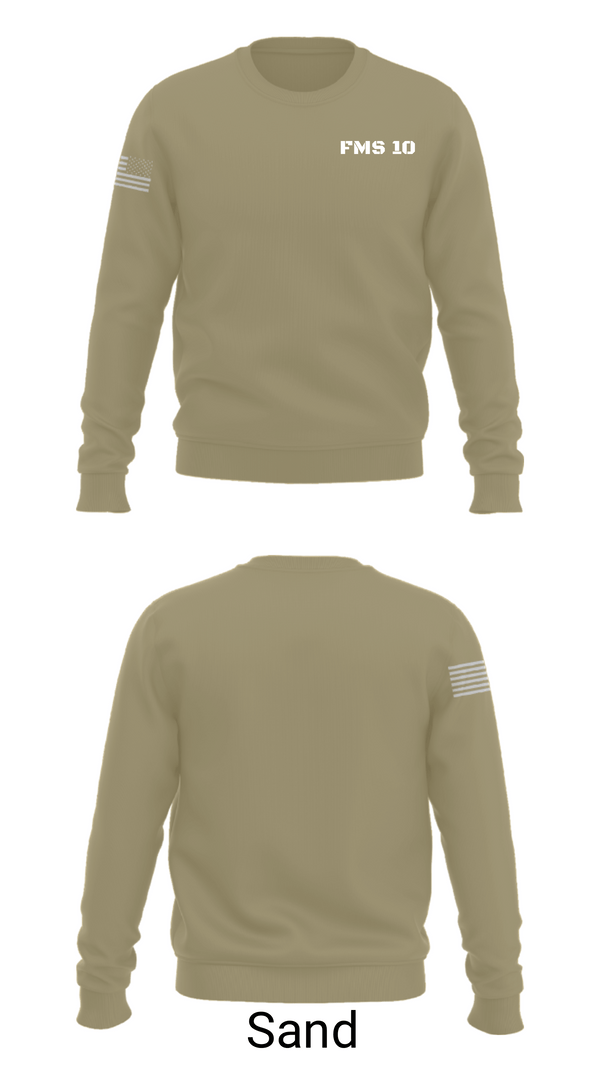 Crew Neck Sweatshirt, FMS 10, National Guard, Teamtime, Team time, sublimation, custom sports apparel, team uniforms, spirit wear, spiritwear, sports uniforms, custom shirts, team store, custom team store, fundraiser sports, apparel fundraiser