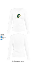 Paradise High School Bobcats 65206673 Women's Long Sleeve V-neck Shirt -1 15