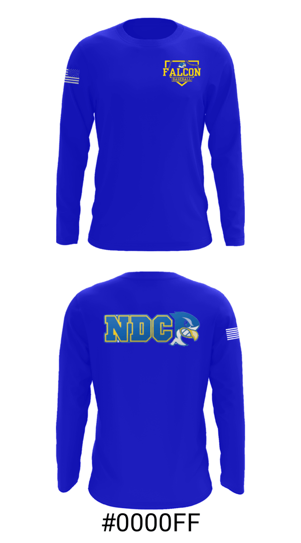 Long Sleeve Performance Shirt, Notre Dame College Baseball, Baseball, Teamtime, Team time, sublimation, custom sports apparel, team uniforms, spirit wear, spiritwear, sports uniforms, custom shirts, team store, custom team store, fundraiser sports, apparel fundraiser