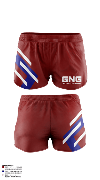 Track Shorts, GNG CROSS COUNTRY, Cross Country, Teamtime, Team time, sublimation, custom sports apparel, team uniforms, spirit wear, spiritwear, sports uniforms, custom shirts, team store, custom team store, fundraiser sports, apparel fundraiser