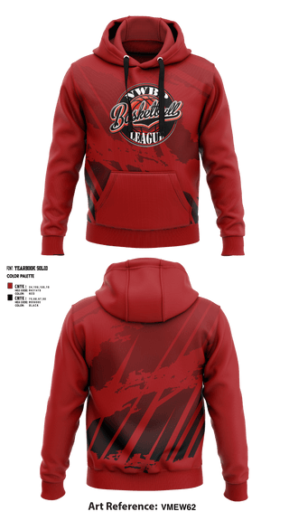 Hoodie, North West Bergen Passaic Basketball League, Men's Basketball, Teamtime, Team time, sublimation, custom sports apparel, team uniforms, spirit wear, spiritwear, sports uniforms, custom shirts, team store, custom team store, fundraiser sports, apparel fundraiser