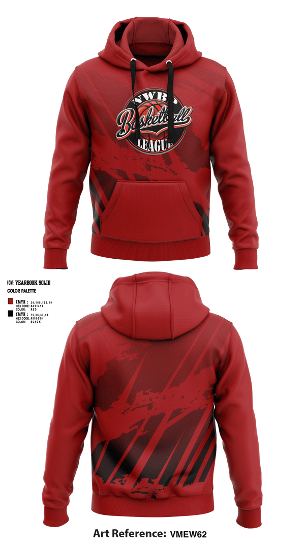 Hoodie, North West Bergen Passaic Basketball League, Men's Basketball, Teamtime, Team time, sublimation, custom sports apparel, team uniforms, spirit wear, spiritwear, sports uniforms, custom shirts, team store, custom team store, fundraiser sports, apparel fundraiser
