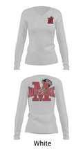 Moundridge High School Basketball 5586050 Women's Long Sleeve V-neck Shirt - 16