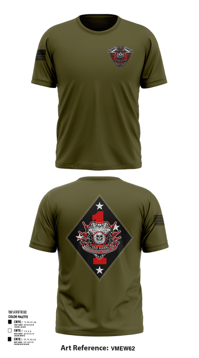3rd AABN MTU 16742717 Short Sleeve Performance Shirt - 132