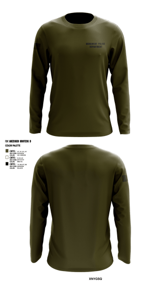Long Sleeve Performance Shirt, Monument Police Department, Police, Teamtime, Team time, sublimation, custom sports apparel, team uniforms, spirit wear, spiritwear, sports uniforms, custom shirts, team store, custom team store, fundraiser sports, apparel fundraiser