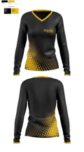 Glencoe High School Cross Country 9473724 Women's Long Sleeve V-neck Shirt - 1