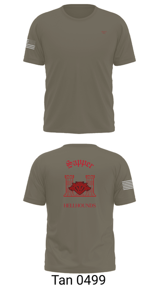 Old School Cotton Feel Shirt, 811th EN CO, , Teamtime, Team time, sublimation, custom sports apparel, team uniforms, spirit wear, spiritwear, sports uniforms, custom shirts, team store, custom team store, fundraiser sports, apparel fundraiser