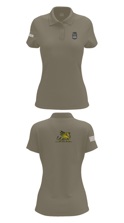Azusa Griffins 57653557 Women's Short Sleeve Performance Polo  - 71