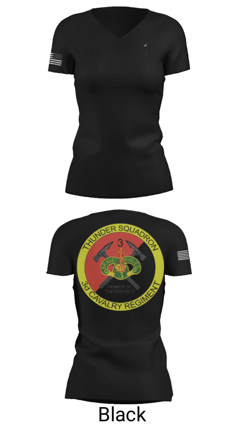 Women's Short Sleeve Vneck Shirt, 3rd Cavalry Regiment, Army, Teamtime, Team time, sublimation, custom sports apparel, team uniforms, spirit wear, spiritwear, sports uniforms, custom shirts, team store, custom team store, fundraiser sports, apparel fundraiser